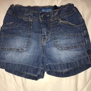 Cute Girls Jean Shorts with adjustable band